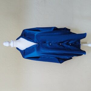 Victoria's Secret Vintage Gold Label Blue Satin Sleep Shirt Size Medium-Large